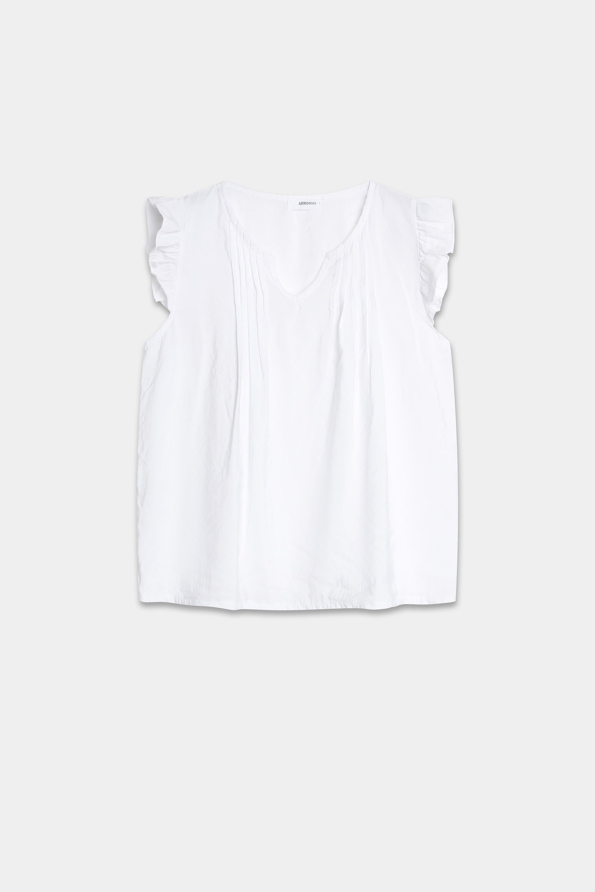 blouse fluide a volants col fendu image 4