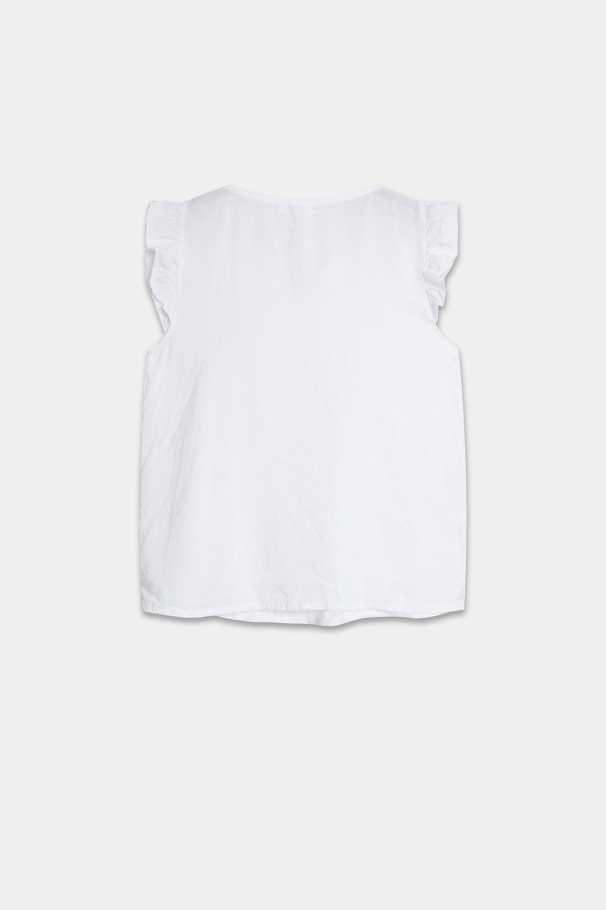 blouse fluide a volants col fendu image 5
