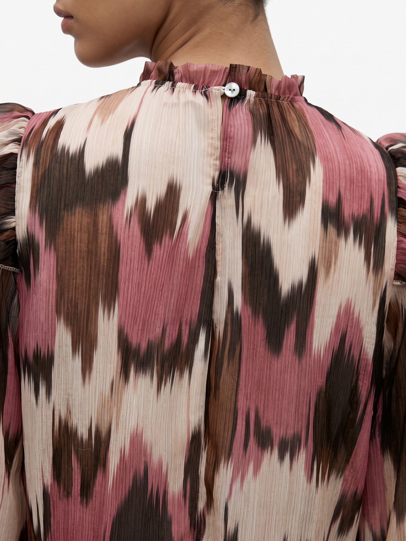 Détail imprimé ikat multicolore blouse