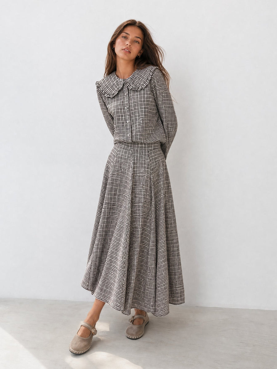 blouse texturé VICHY pour femme vue 11