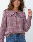 blouse texturé VICHY pour femme vue 01