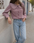 blouse texturé VICHY pour femme vue 05