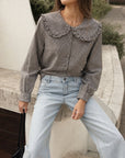 blouse texturé VICHY pour femme vue 07