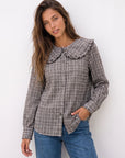 blouse texturé VICHY pour femme vue 08