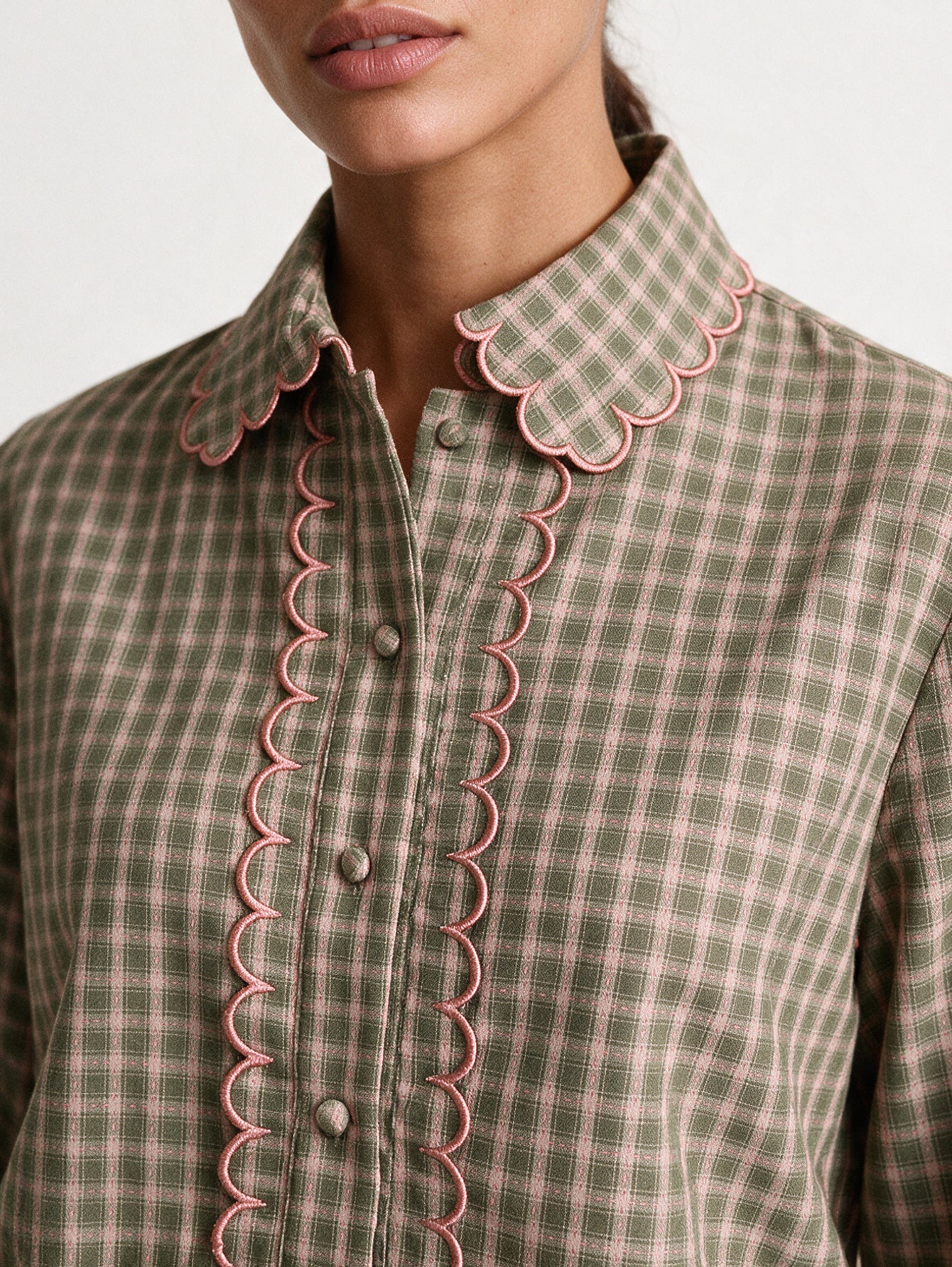 blouse texturée à col tailleur et manches longues vue produit 13