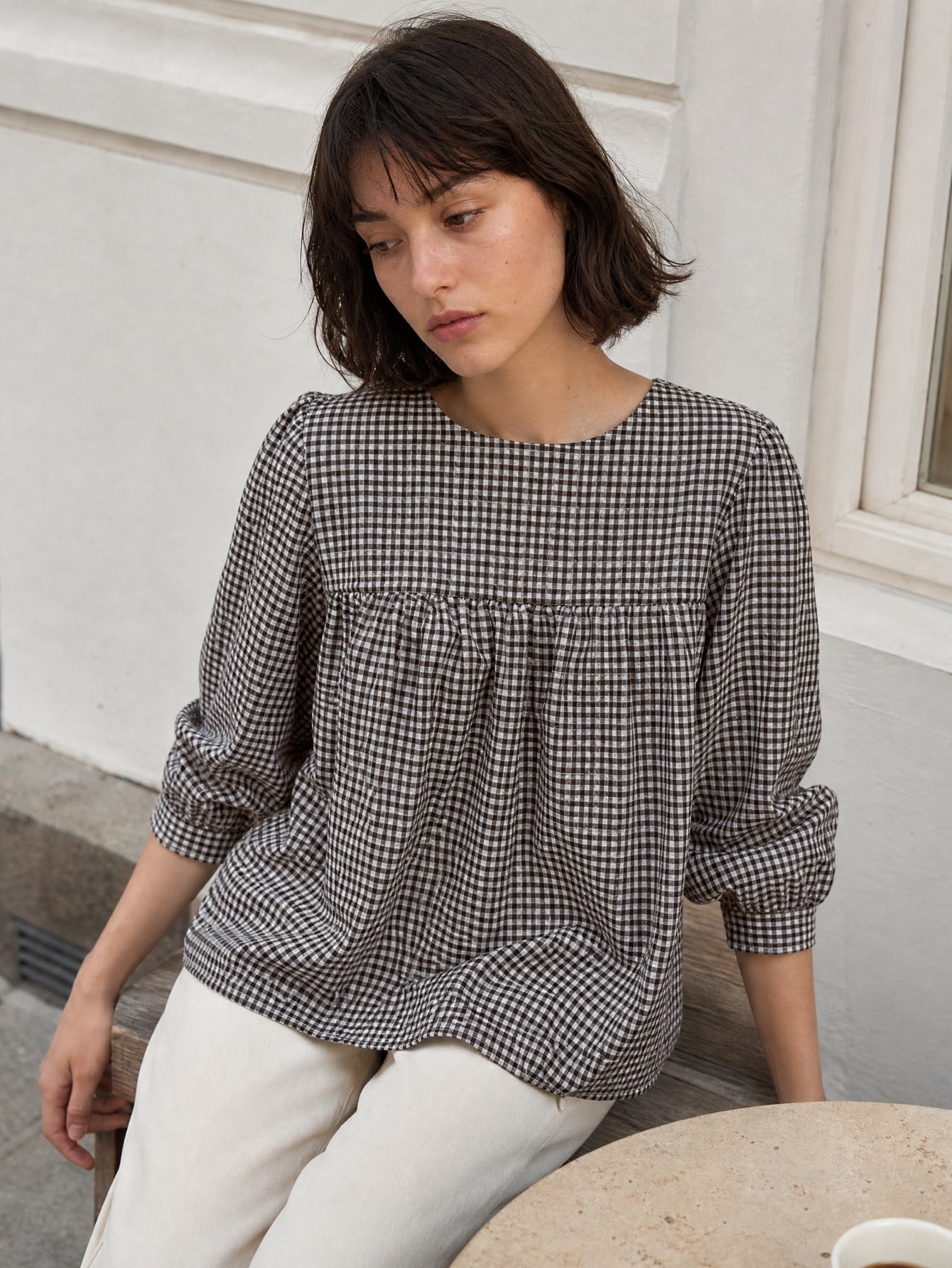 blouse AMPLIO texturé pour femme vue 04