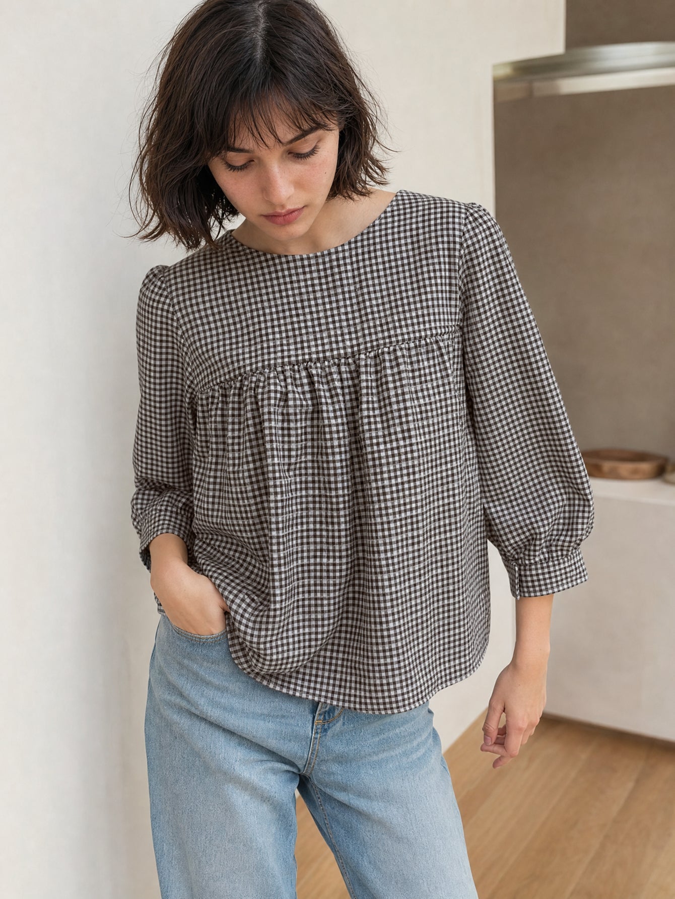 blouse AMPLIO texturé pour femme vue 05