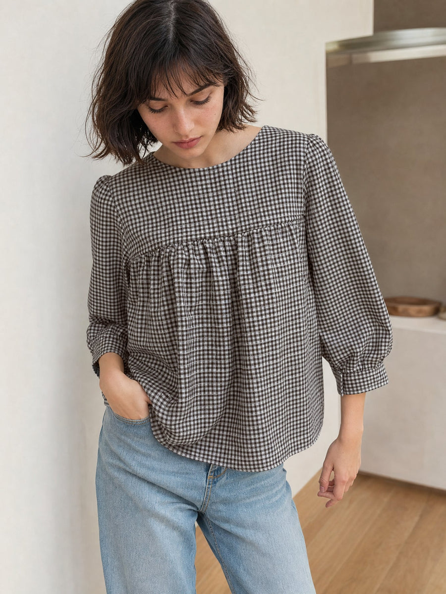 blouse AMPLIO texturé pour femme vue 05