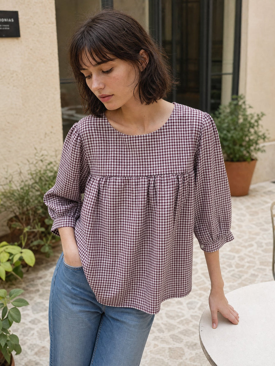 blouse AMPLIO texturé pour femme vue 07