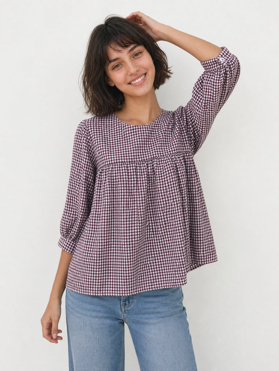 blouse AMPLIO texturé pour femme vue 08