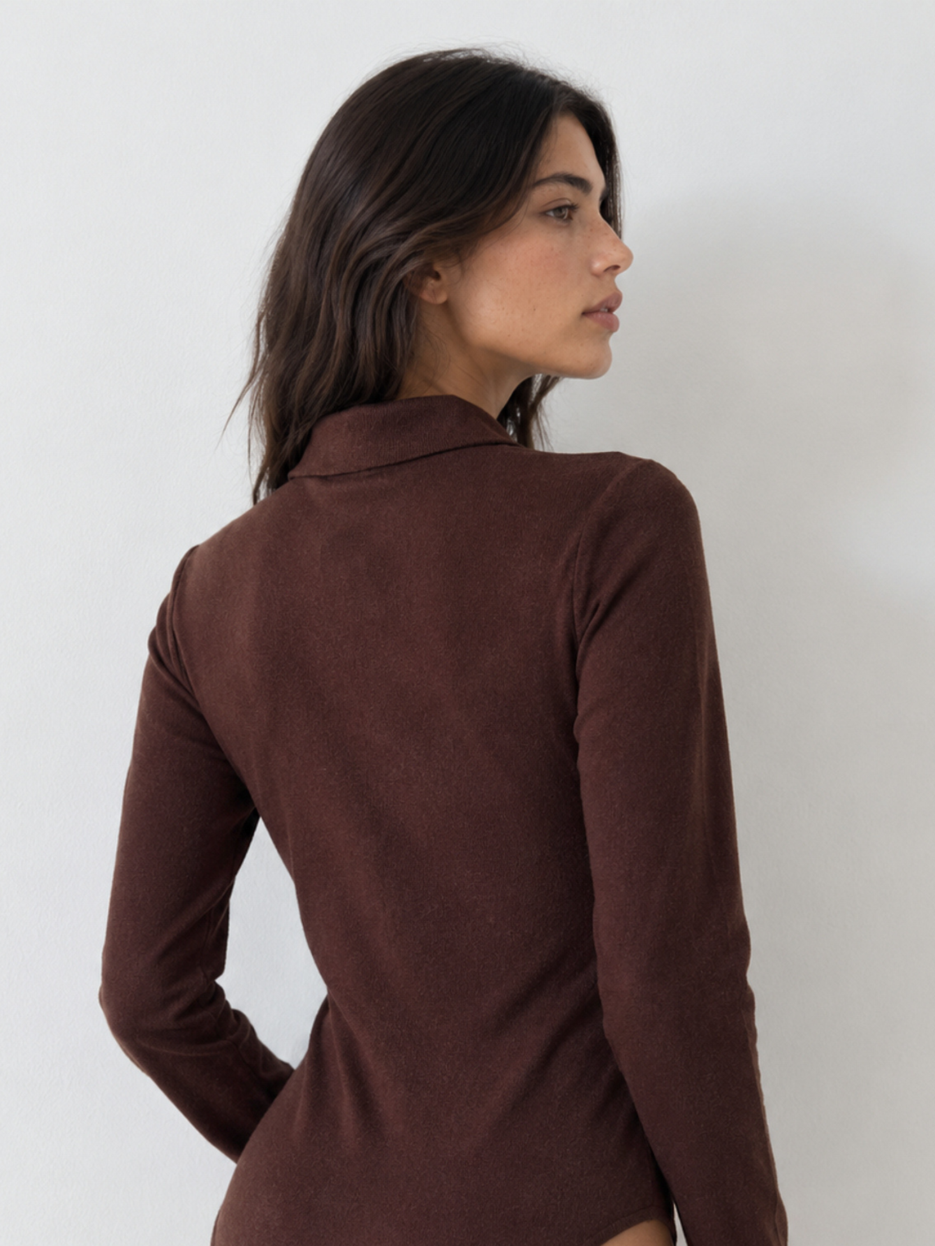 Body maille chocolat dos