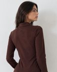 Body maille chocolat dos