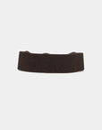 Dos de la ceinture élastique large marron