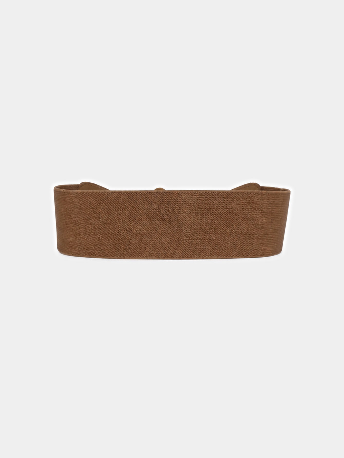 Dos de la ceinture élastique large camel