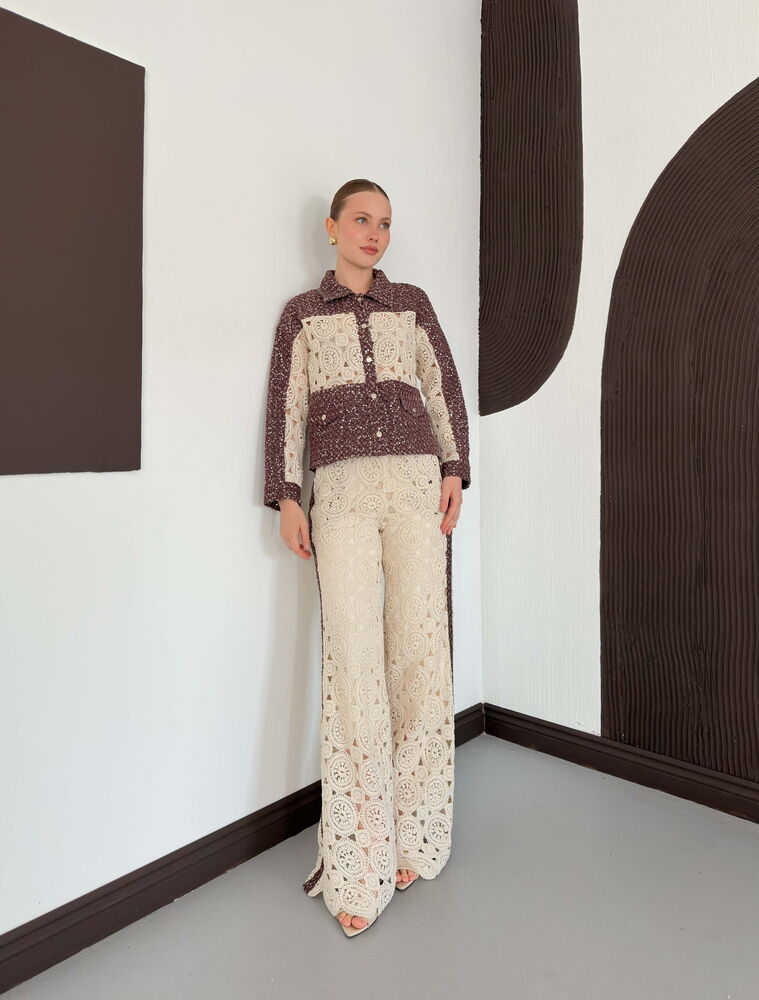chemise bicolore crochet et boucle image 2