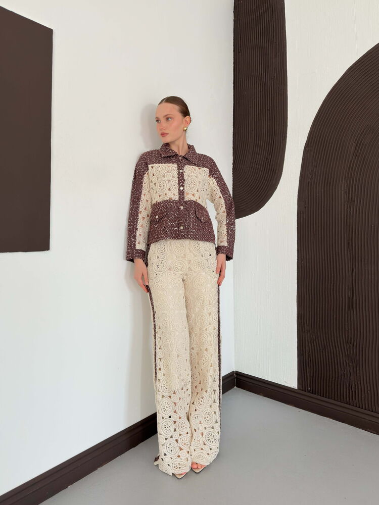 chemise bicolore crochet et boucle image 3