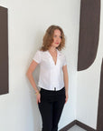 chemise blanche a brandebourgs col en v image 2