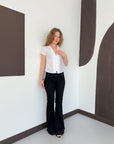 chemise blanche a brandebourgs col en v image 3