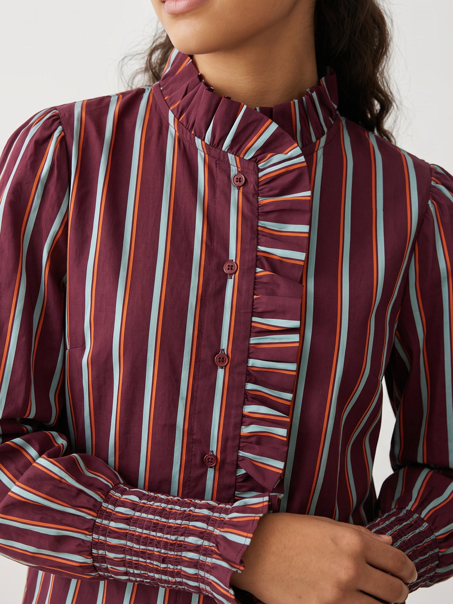 chemise coton rayures pour femme vue 11