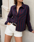 chemise coton rayures mélange vue 10