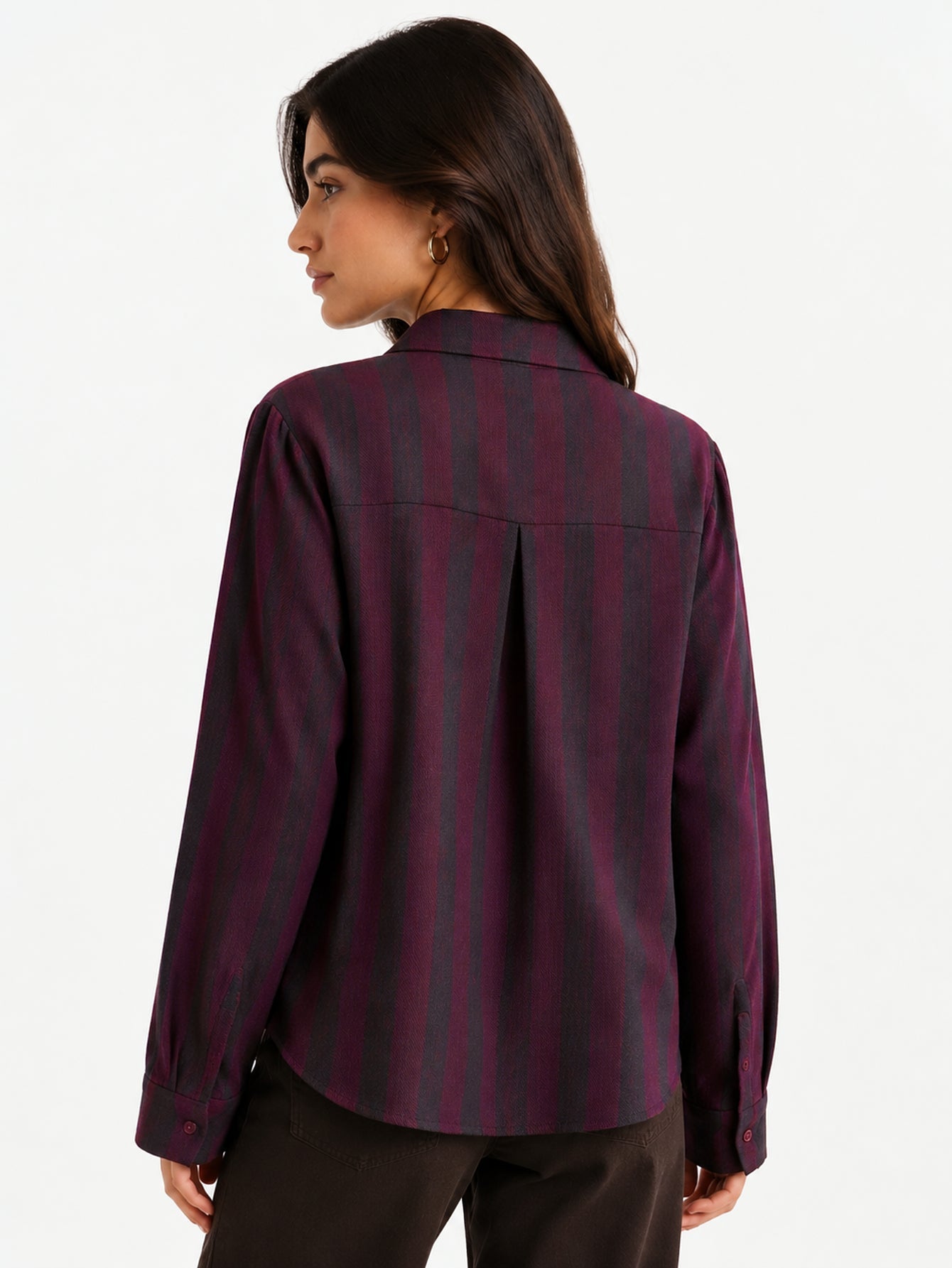 chemise coton rayures mélange vue 05