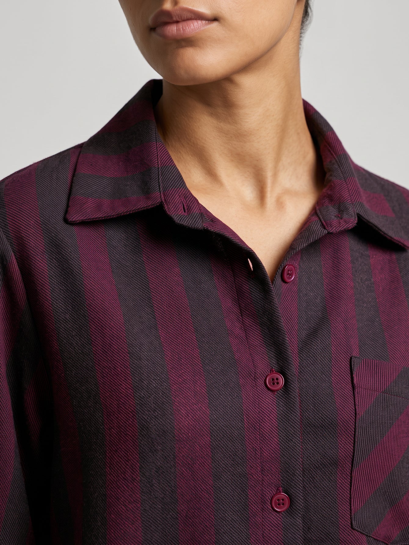 chemise coton rayures mélange vue 06