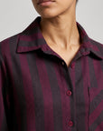 chemise coton rayures mélange vue 06