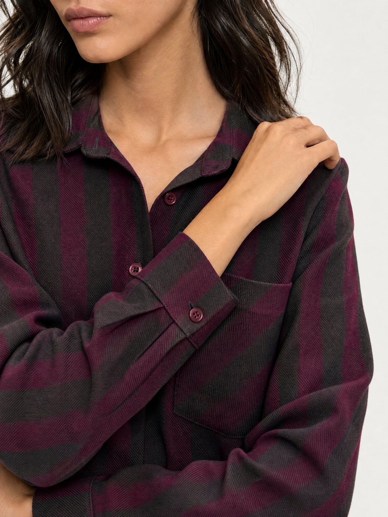 chemise coton rayures mélange vue 08