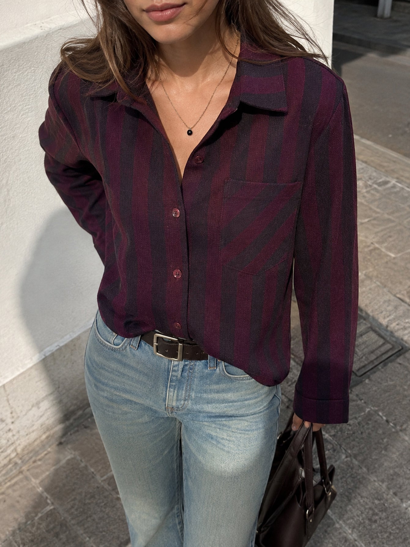 chemise coton rayures mélange vue 09