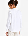 chemise blanche dos ourlet arrondi