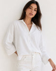 chemise fluide col classique blanc