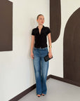 top13855 chemise noire slim fit decontracte elegant formel image 2