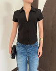 top13855 chemise noire slim fit decontracte elegant formel image 4