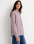 chemise rose profil manches longues