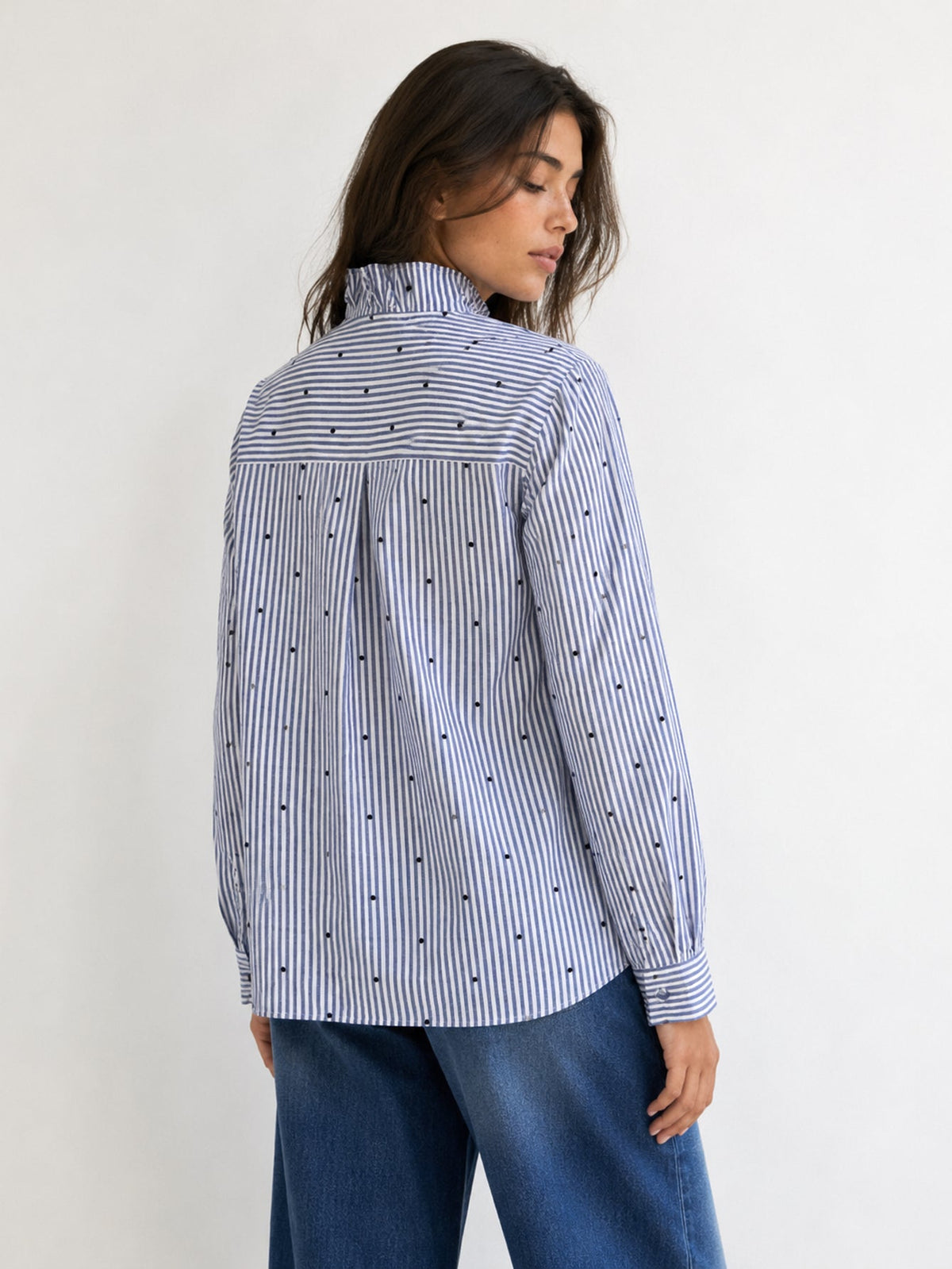 chemise rayée à cœurs dos