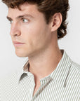 Col classique de la chemise rayée