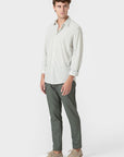 Chemise Oxford rayée vue entière
