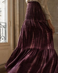 Jupe longue tie dye taille smockée
