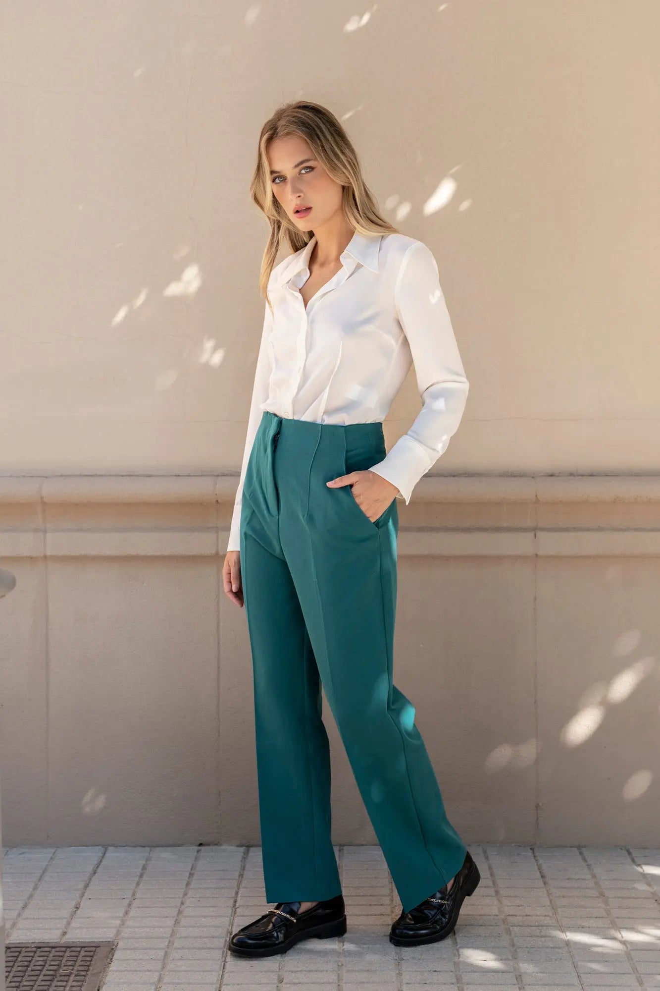 Pantalon taille haute Sapiato