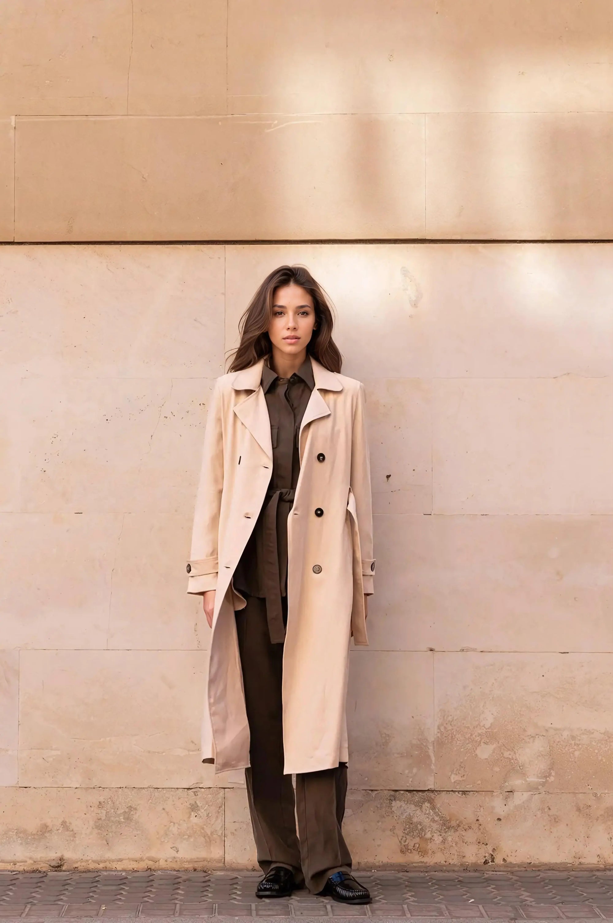 Manteau trench fluide Sapiato