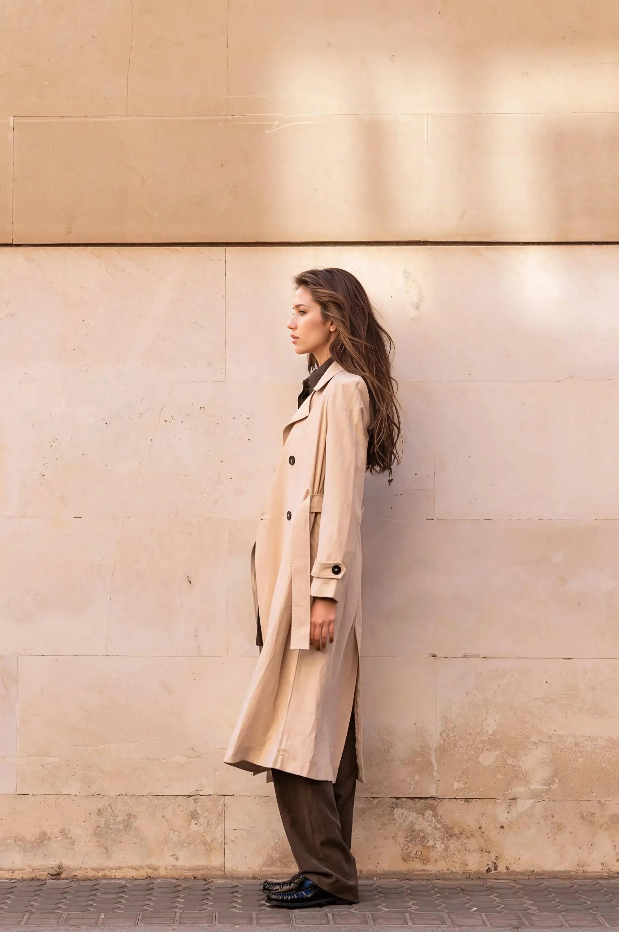 Manteau trench fluide Sapiato