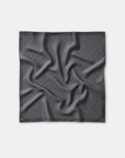 Foulard carré à pois anthracite