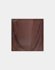 Foulard à pois marron vue à plat
