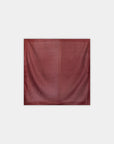 Foulard à pois bordeaux vue à plat