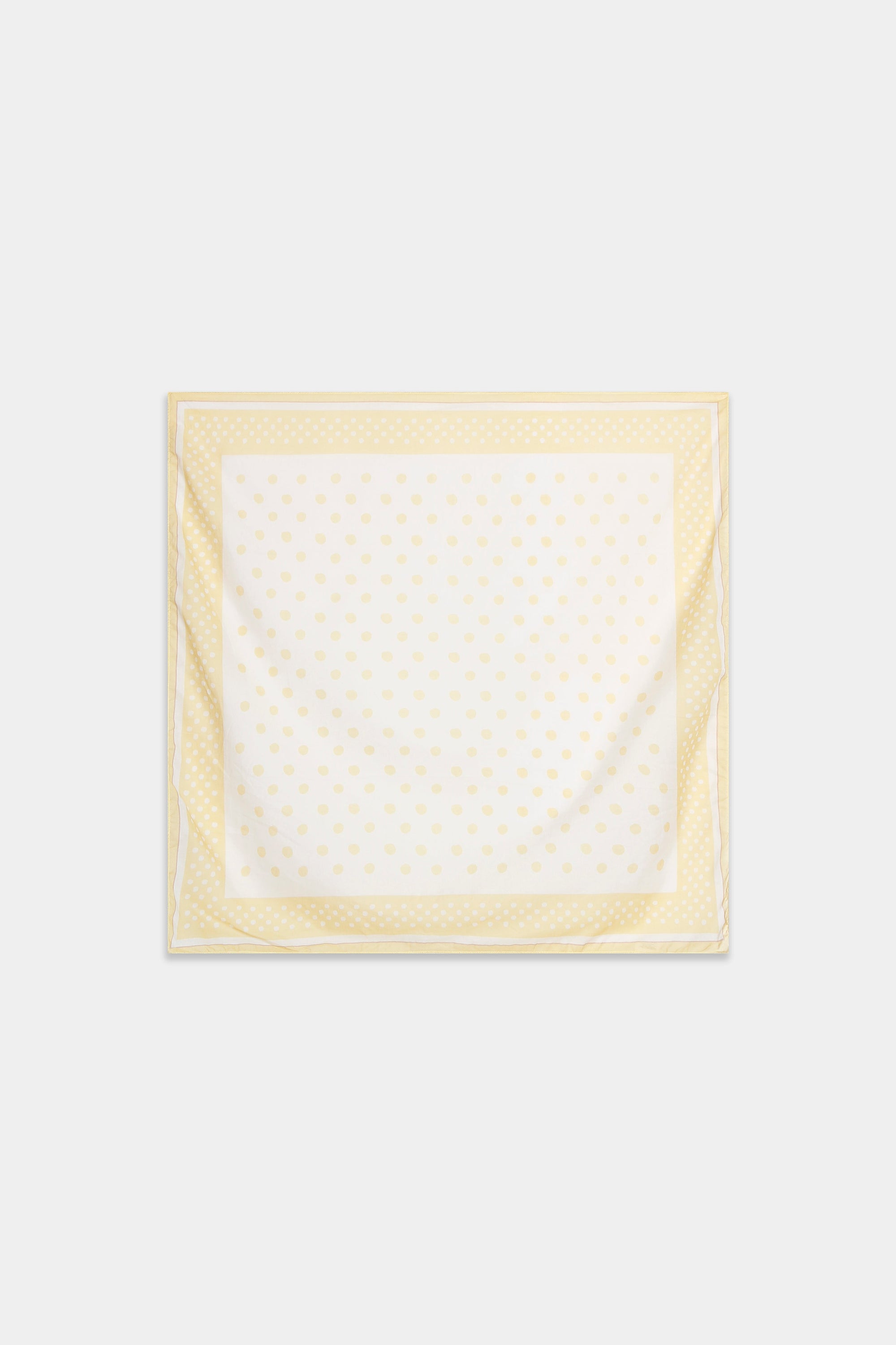 foulard carre en coton a pois pastel image 1