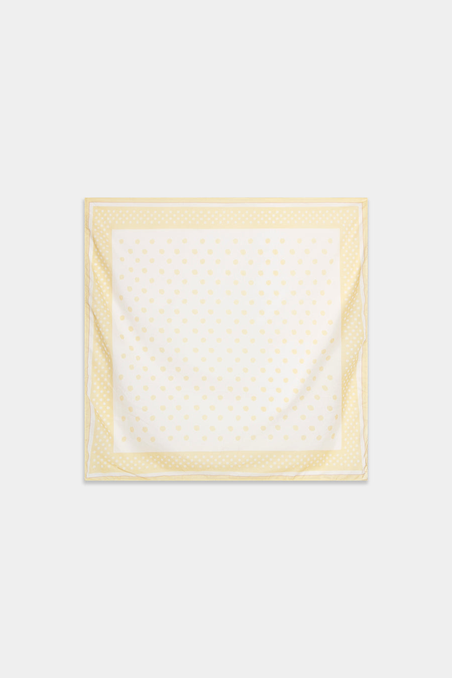 foulard carre en coton a pois pastel image 1