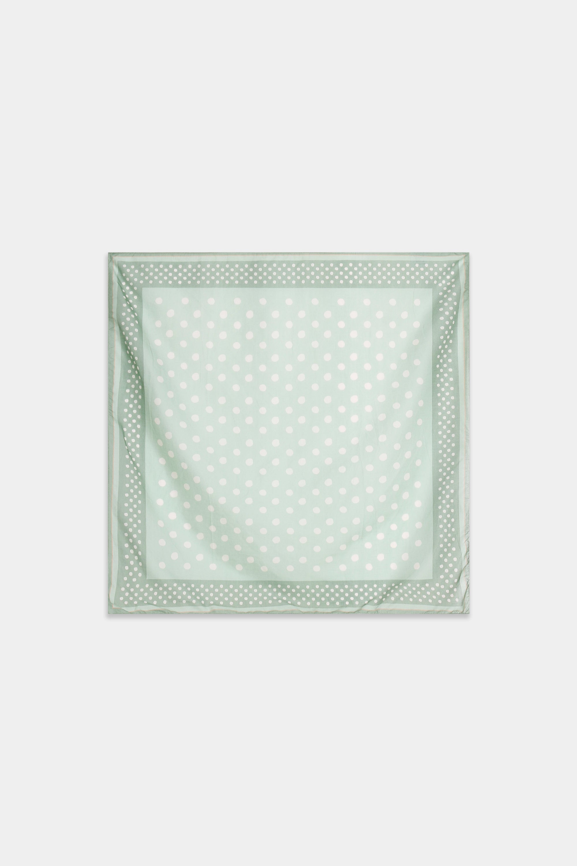 foulard carre en coton a pois pastel image 3