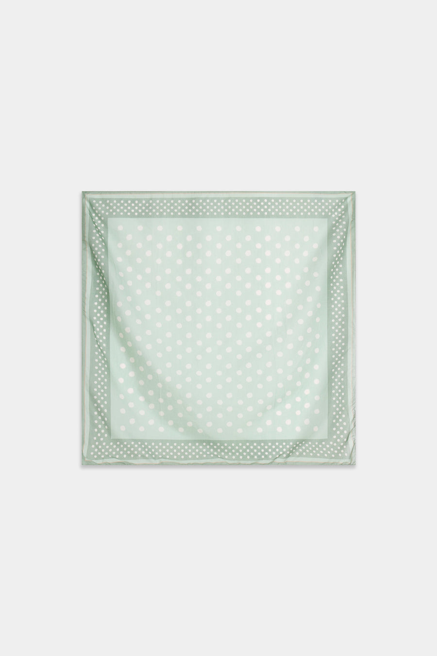 foulard carre en coton a pois pastel image 3