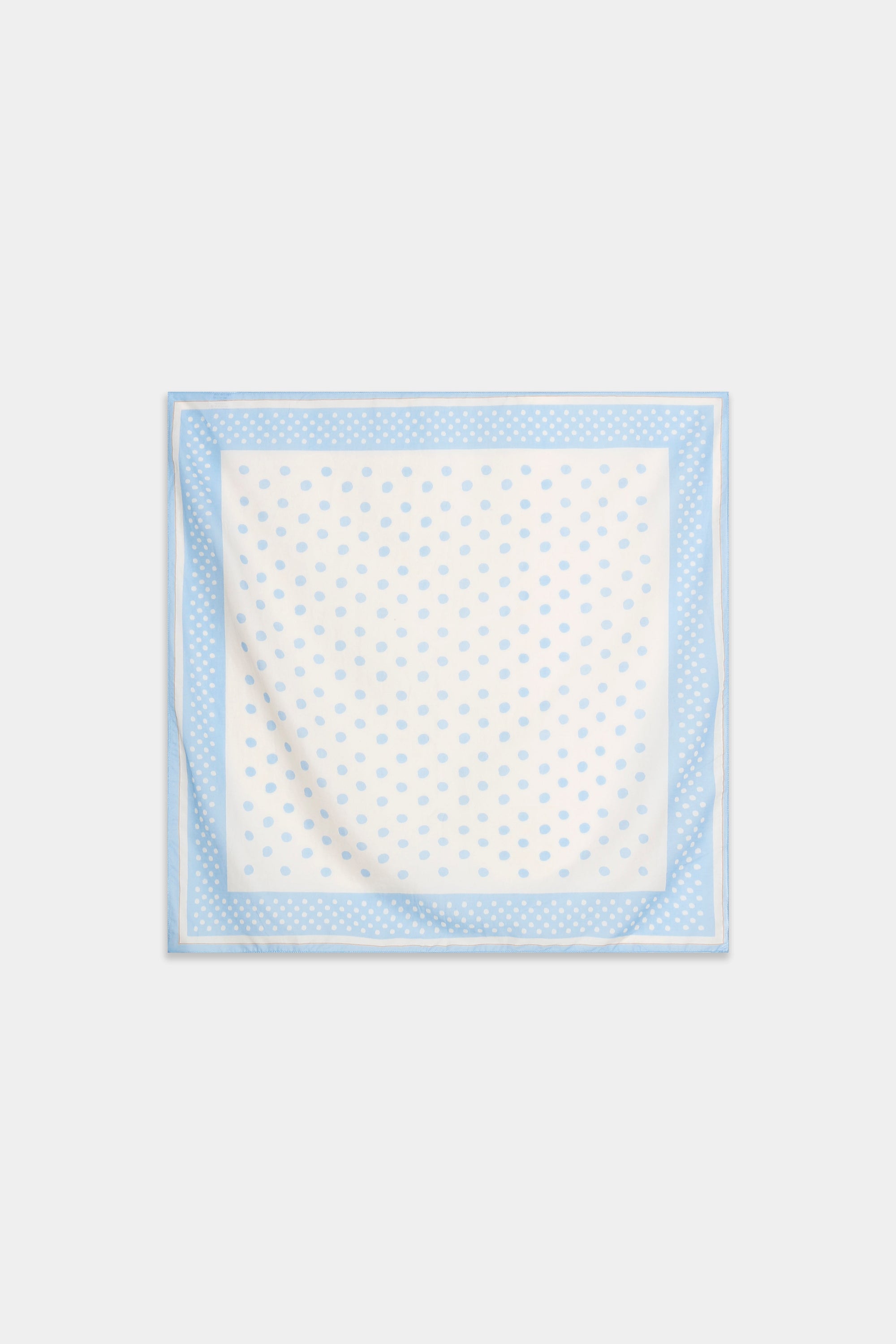 foulard carre en coton a pois pastel image 4