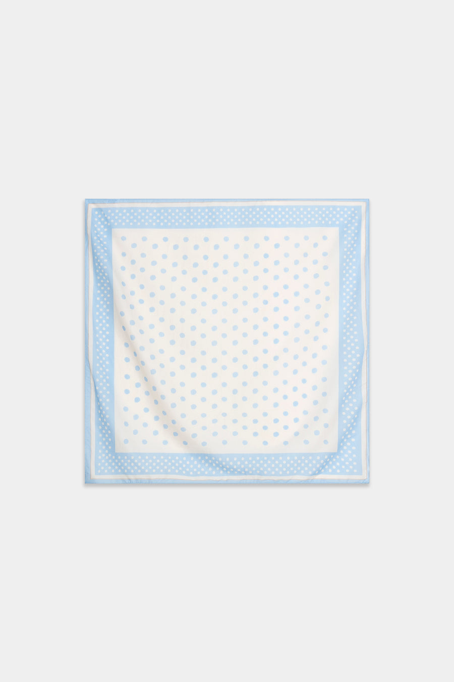 foulard carre en coton a pois pastel image 4